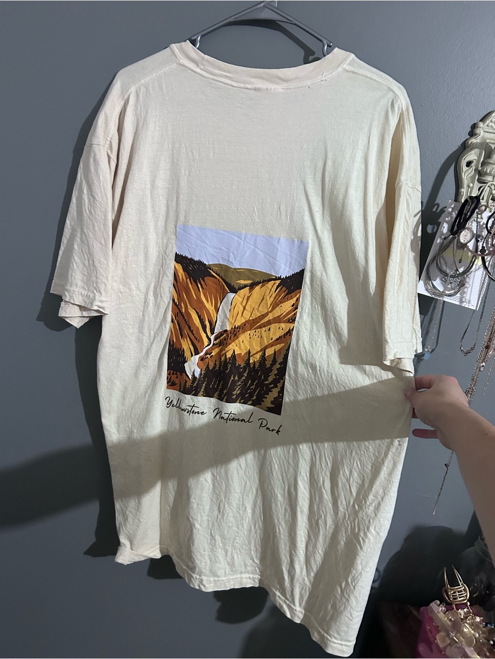 XL Yellowstone Graphic Tee -  pastel yellow